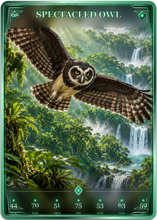 Spectacled Owl card